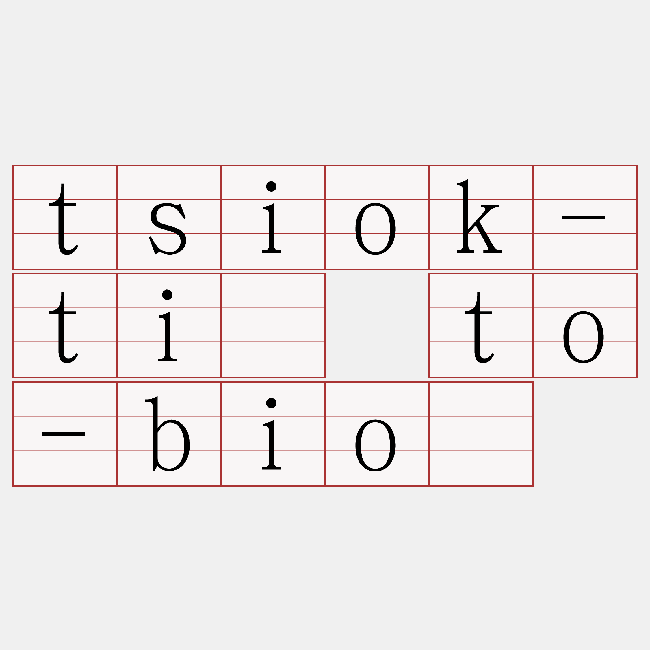 tsiok-tì to-biô